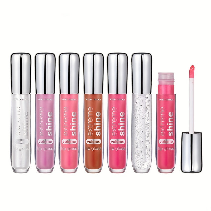 6 Colors Pearlescent Lip Honey Glaze Dewy Plumping Lip Glass