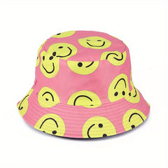 Men's Happy Face Sunshade Bucket Hat