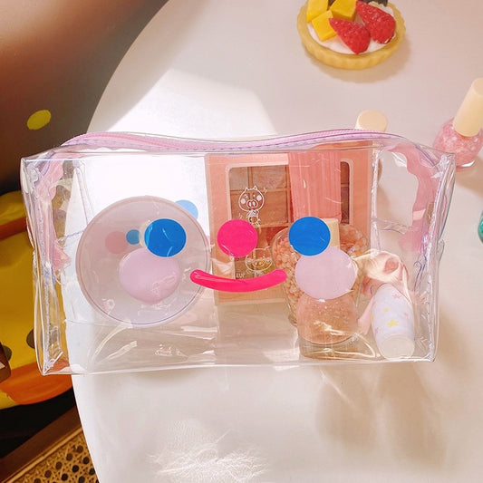 Cartoon Bear Dog PVC Travel Cosmetic Bag Waterproof Makeup Storage