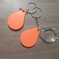 Portable Folding Magnifying Glass Key Chain