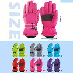 Winter Ski Gloves Warm Windproof Outdoor Sports Gloves Waterproof