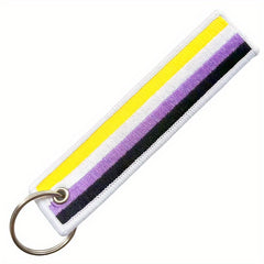 Pride Month Rainbow Keychain Pendant LGBT Theme
