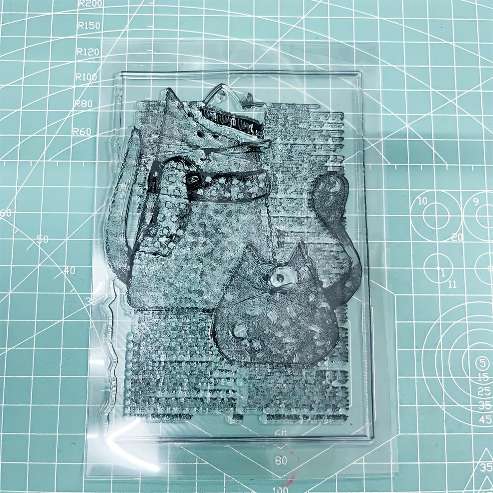 Cat Background Transparent Silicone Stamp