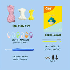 Crochet Kit for Beginner Easy Peasy Yarn Pack