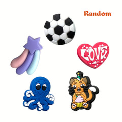 34pcs Anime Shoe Charms For Clogs Jigs Sandals PVC Shoe Decorations Accessories