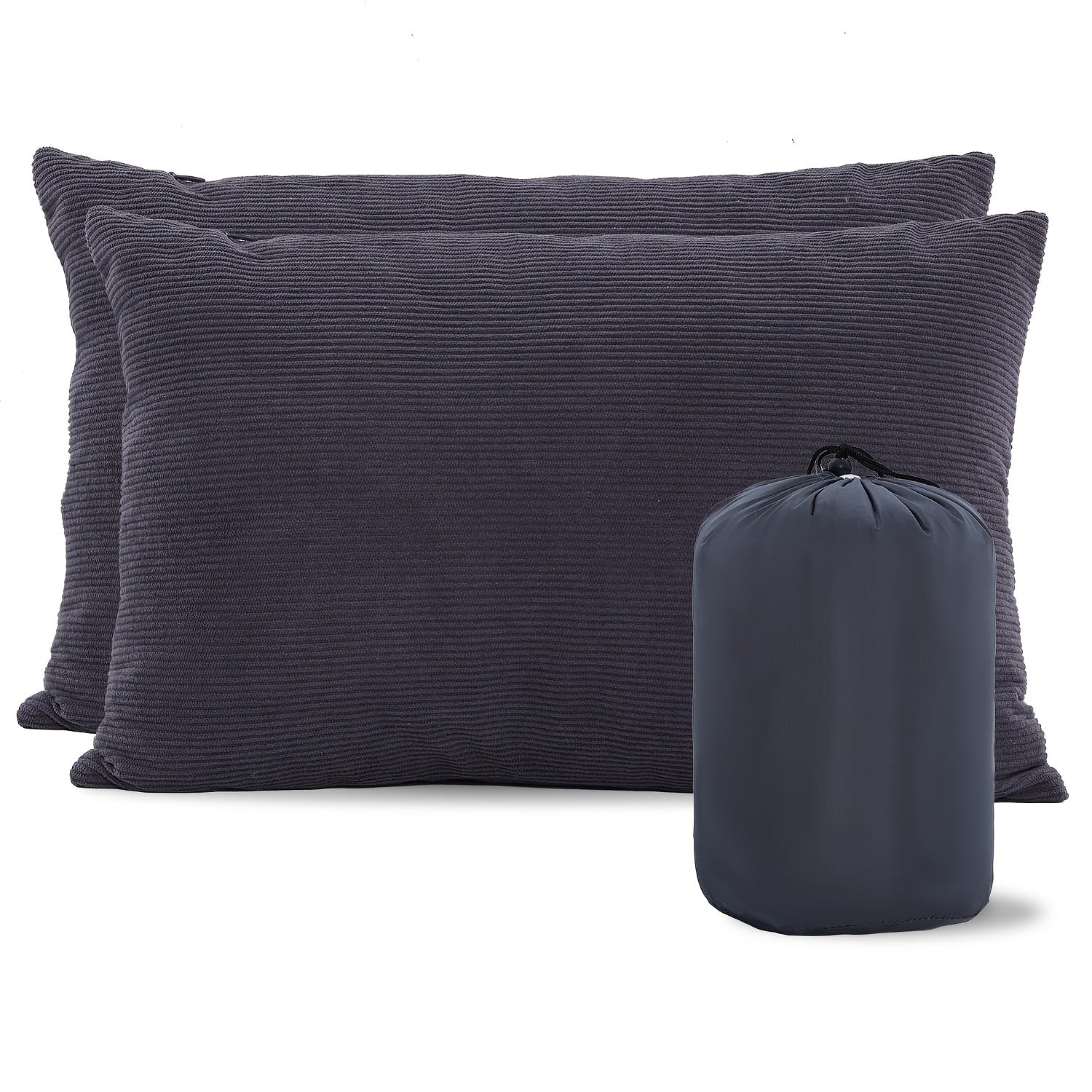 2 Pack Lightweight Backpacking Pillows for Travel with Removable Cover