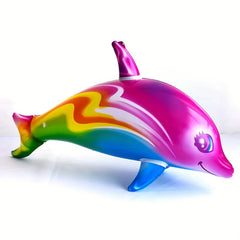 Inflatable Dolphins Water Party Toys - Purple/Gray - Pool & Beach Splash Toys