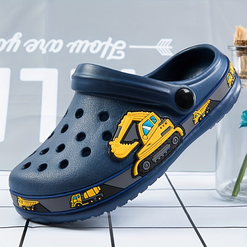Kids Clogs Garden Shoes With Charms Lightweight Non-slip Beach Shoes