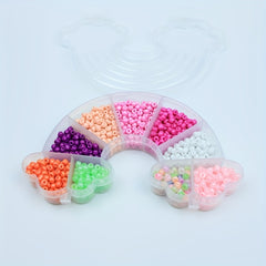 Double head Fish Shape Box Of 9 Colors 3mm Soft Clay Beads For DIY