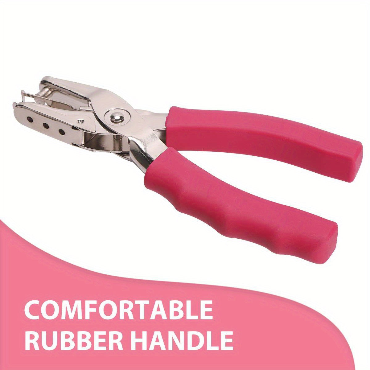 Handheld Hole Punch with Soft Grip - Perfect for Crafts, Cardstock