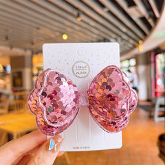 Sequin Bow Hair Clip for Little Girls