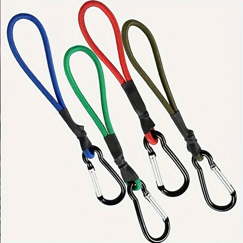 4pcs Tent Elastic Rope Hanging Buckle Multifunctional Canopy Pull Rope