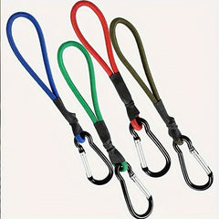4pcs Tent Elastic Rope Hanging Buckle Multifunctional Canopy Pull Rope