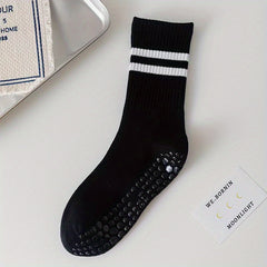 Non-slip Yoga Socks Mid-calf Cotton Fitness Dance Sports Socks