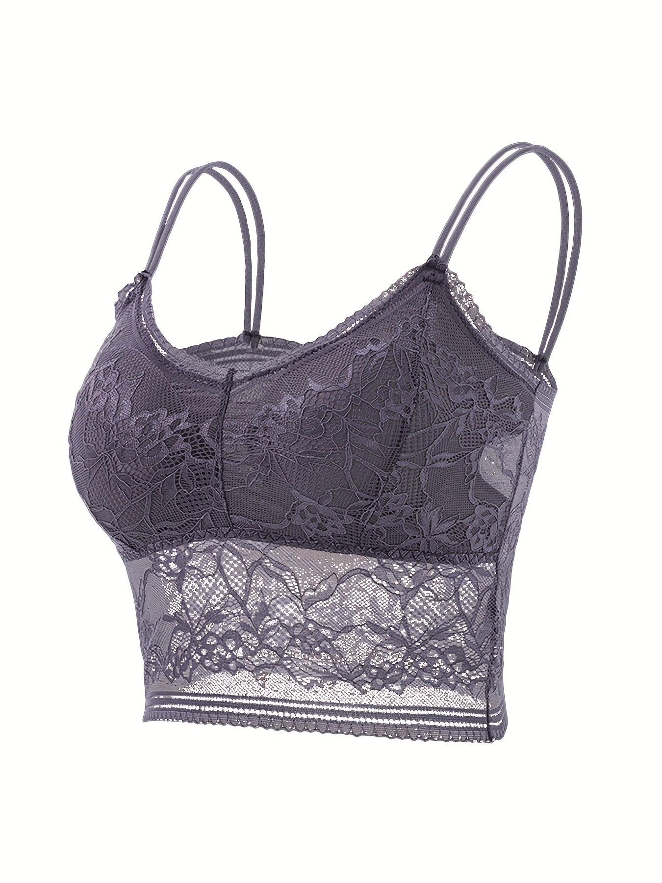 Floral Lace Wireless Bra Comfy & Breathable Full Coverage