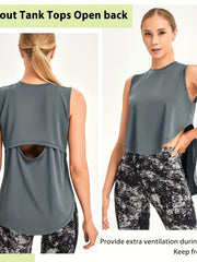 Quick Dry Women's Yoga Top for Athletic Running Short Sleeve Loose Fit Shirt