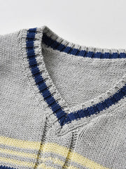 Boys Striped Sweater Vest