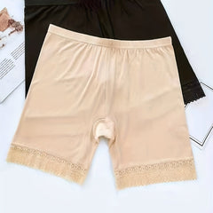2pcs Lace Panties Soft & Comfy Intimates Safety Shorts Women's Lingerie