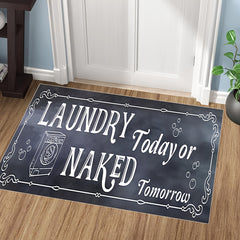Farmhouse Laundry Room Runner Rug Non Slip Mat