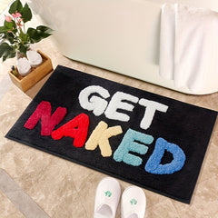 1pc Letter Absorbent Non slip Bathroom Floor Mat