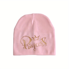 Baby Girls Princess Print Beanie Cap Soft Comfortable Hat