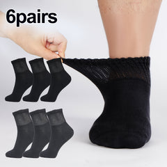 6 Pairs Diabetic Ankle Socks Viscose Blend Soft & Comfortable