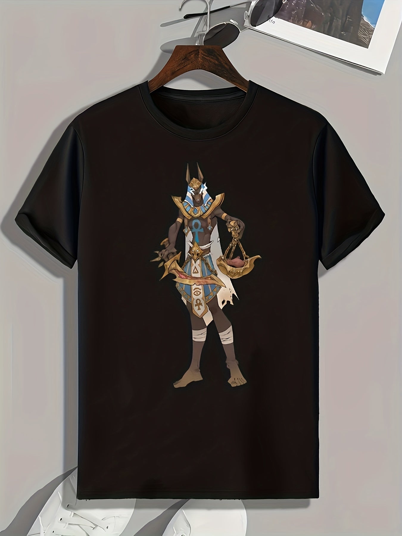Cartoon Print Men's Graphic Tee Casual Summer T-shirt