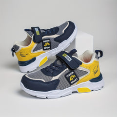 Boy's Hook And Loop Fastener Running Shoes