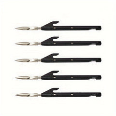 5pcs Stainless Steel Arrow Head Fishing Tip Outdoor Fish Catching Accessory