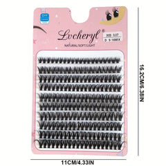 200 Clusters 30D Eyelashes Ext Natural Soft Faux Mink Hair Self grafting F