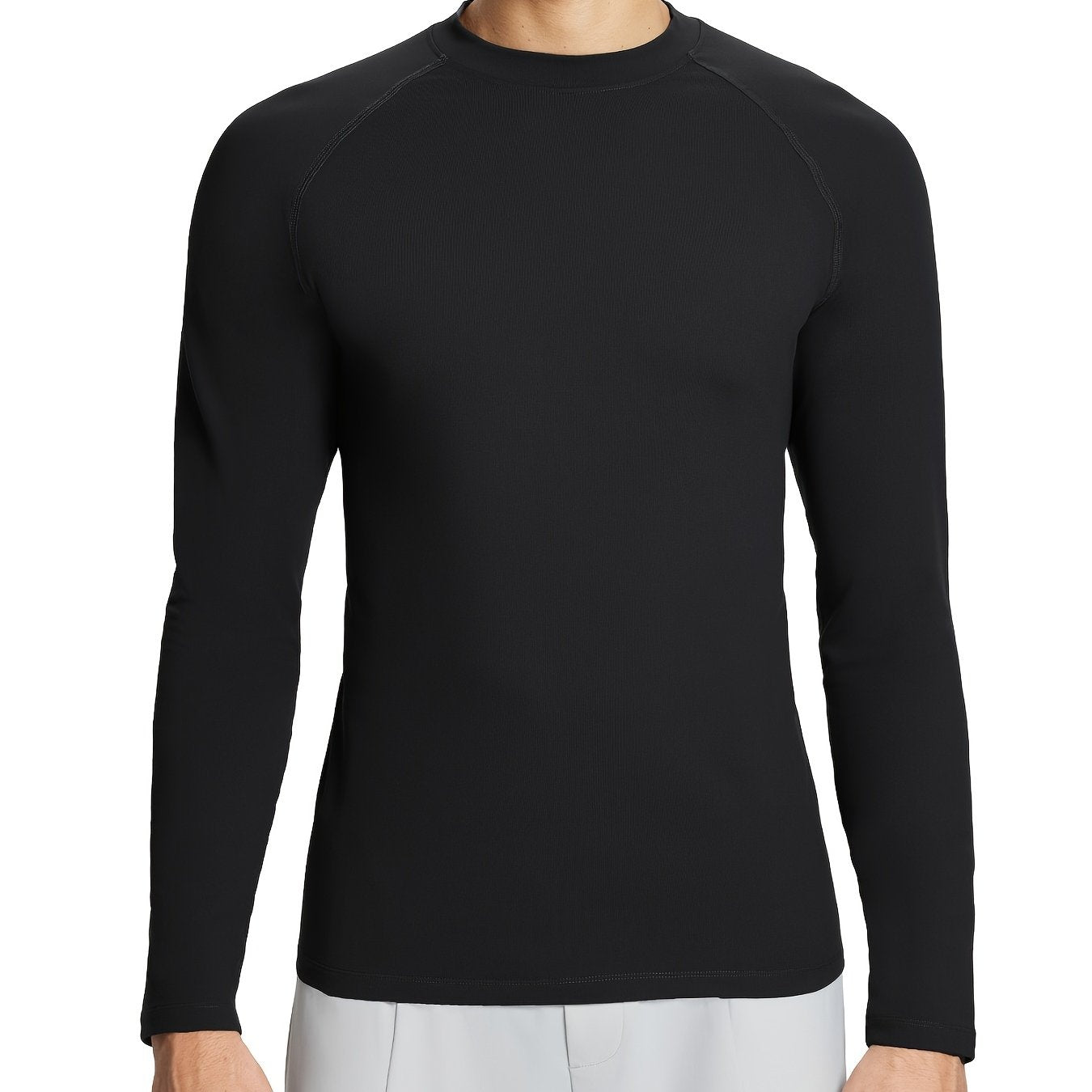 BALEAF Men's Long Sleeve Thermal Fleece Shirt for Running & Fitness Training
