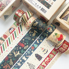 8pcs Christmas Washi Tapes for Scrapbook Journal DIY Craft