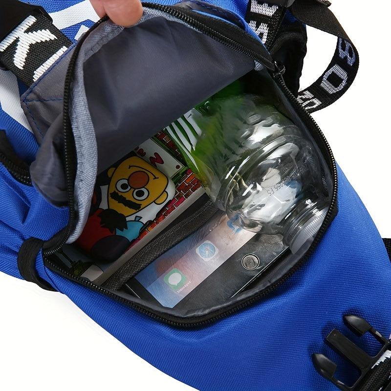 Kids Chest Bag Water Bottle Storage Boys Girls Sling Bag Card Money Holder