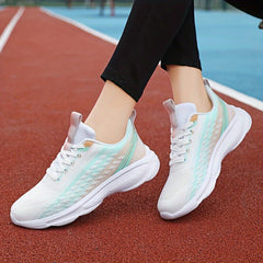 Women's Gradient Soft Running Shoes Non Slip Breathable Sneakers