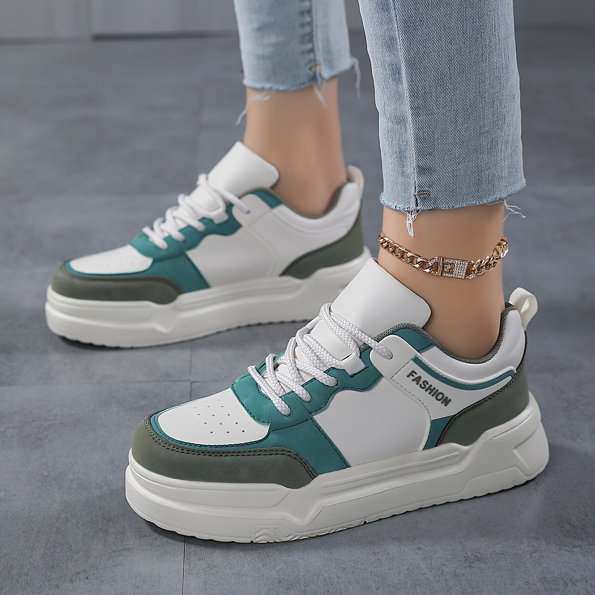 Women's Chunky Heighten Skate Shoes - Lightweight Sneakers