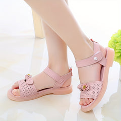 Girls' Lightweight Open Toe Sandals for Summer Beach