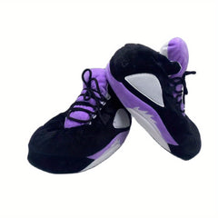 Men's Stylish Slippers Soft Cozy House Slippers Anti-skid Lace Up Shoes