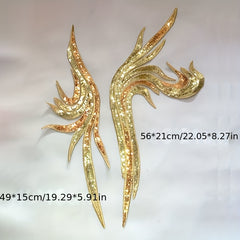 Sequin Embroidered Applique Patch Decorative Flower Wedding Dress Sewing