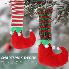 Elf Feet Doll Ornaments Christmas Tree Decorative Pendant