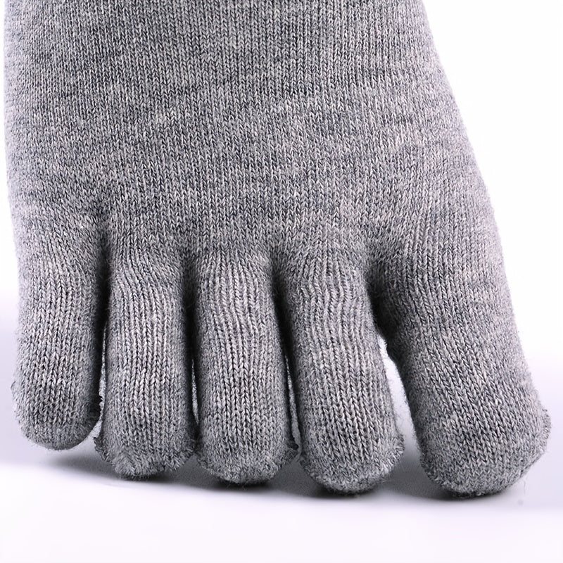 4 Pairs Solid Toe Socks for Women