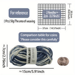 Rainbow Gradient Wool Yarn for DIY Scarf