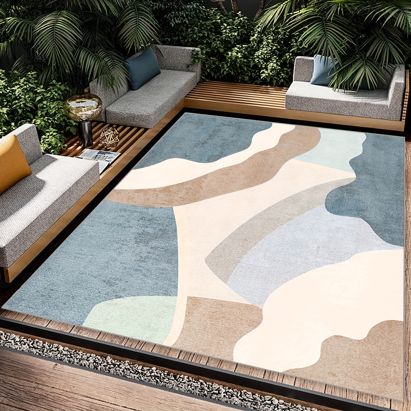 Irregular Art Family Decoration Carpet for Living Room Sofa Bedside
