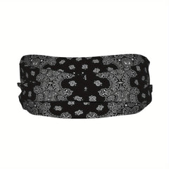 Retro Paisley Unisex Sports Headband Sweat Wicking Stretchy Polyester