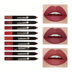 Matte Lipstick Pen Lip Liner Waterproof Long Lasting