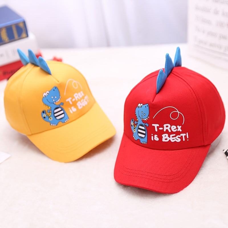 Kids Dinosaur Baseball Cap Embroidered Sun Hat