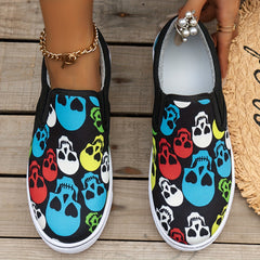 Colorful Skeleton Pattern Walking Shoes for Women