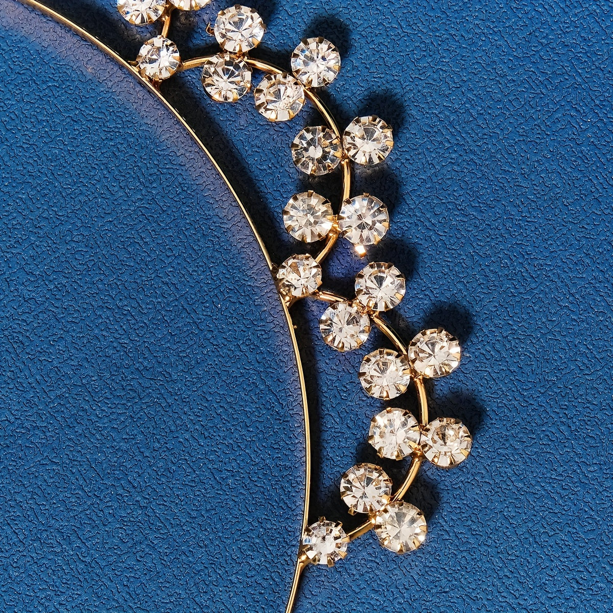 Metal Pearl Hairband Thin Headband with Rhinestones