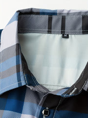 Stripe Print Men's Casual Long Sleeve Shirt