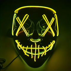 Men's LED Mask Glows In Dark for Parties