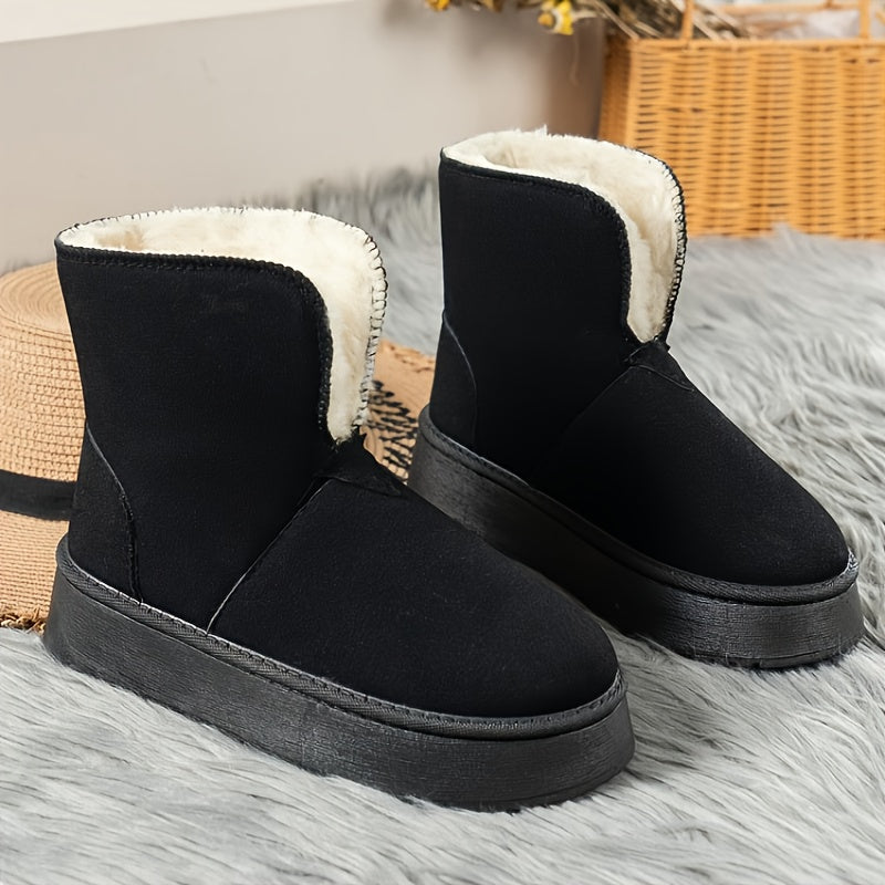 Non slip Warm Tube Snow Boots Thick Bottom Shoes Women's Footwear